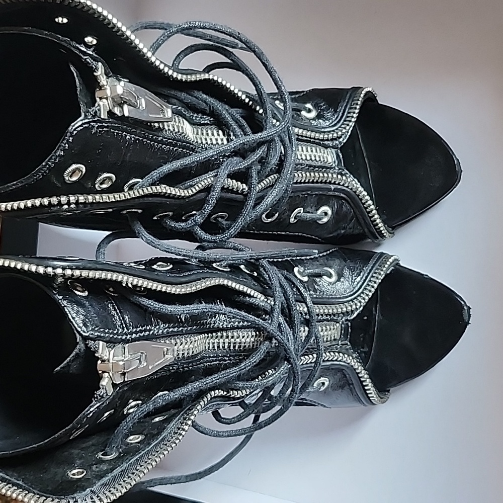 Alexander Wang Zip Heeled Boots Size 7 - Picture 6 of 6